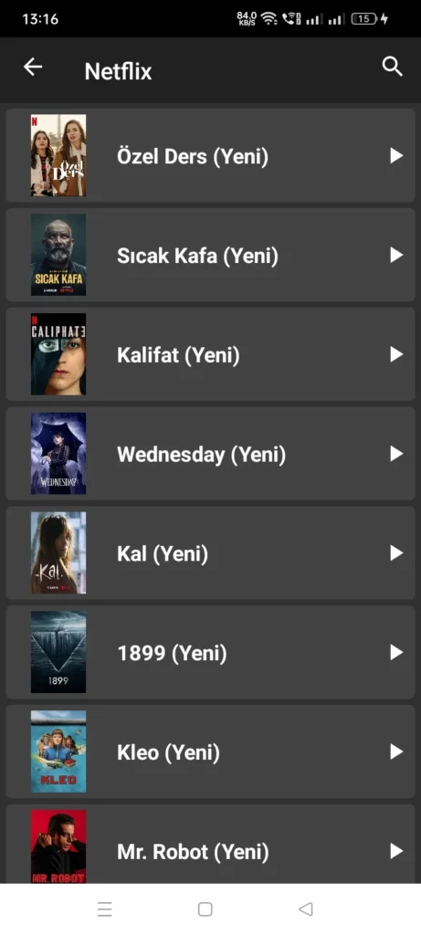 Netflix in Inat Box App